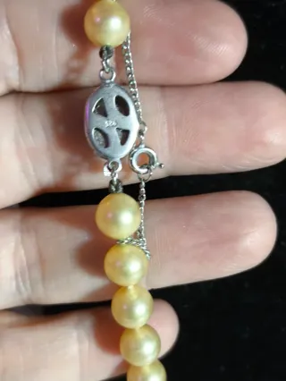 Collar Perlas Cultivadas Broche Plata 925