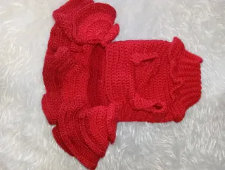 Ropa para Perro/Gato Roja con Volantes