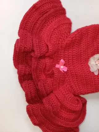 Ropa para Perro/Gato Roja con Volantes