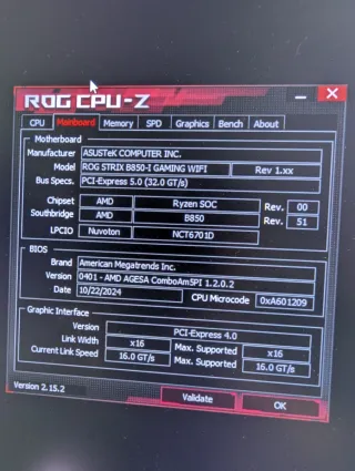 Placa Base ASUS ROG STRIX B850-I GAMING WIFI