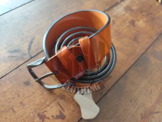 Cintura in pelle marrone / aquila