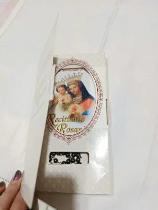 Set Rosario Cuore Immacolato in ematite + Libretto