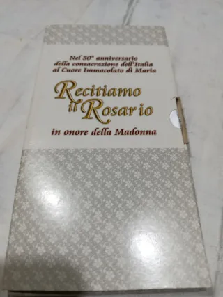 Set Rosario Cuore Immacolato in ematite + Libretto