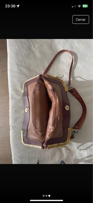Bolso vintage piel cocodrilo