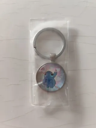 Llavero Stitch Corazones