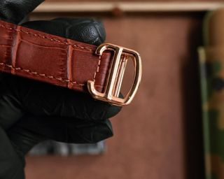 Reloj Cartier Oro Rosa y Marrón