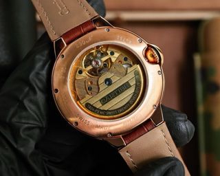 Reloj Cartier Oro Rosa y Marrón