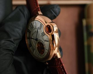 Reloj Cartier Oro Rosa y Marrón