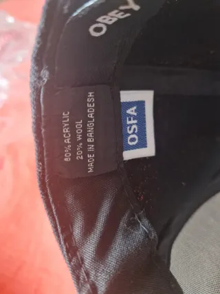 Gorra OBEY Negra Ajustable