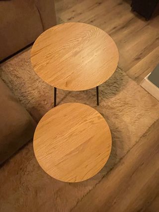 Mesitas Auxiliares Madera y Metal