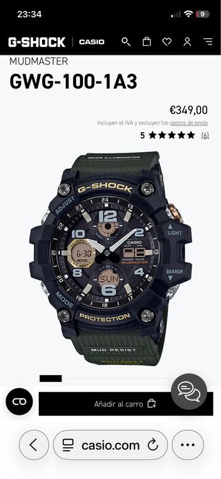 Casio G-Shock Mudmaster GWG-100-1A3