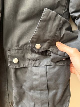 Chaqueta Barbour Negra Hombre