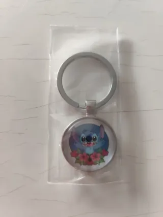 Llavero Stitch con Flores