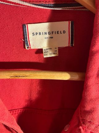 Cazadora vaquera roja Springfield