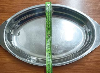 piatto da portata in acciaio danese