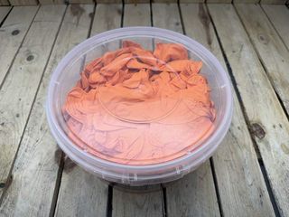 150 GUANTES DE NITRILO DIAMANTADO NARANJAS