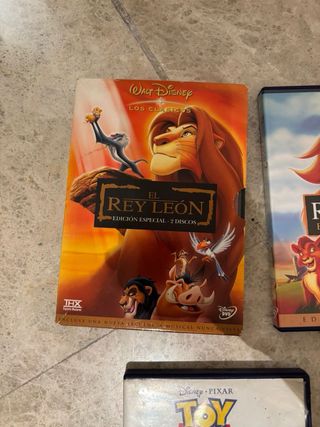 Películas Disney DVD: El Rey León y Toy Story