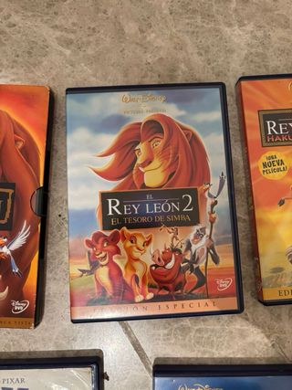 Películas Disney DVD: El Rey León y Toy Story