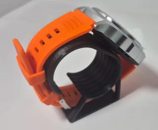 Reloj Inteligente Naranja y Plateado