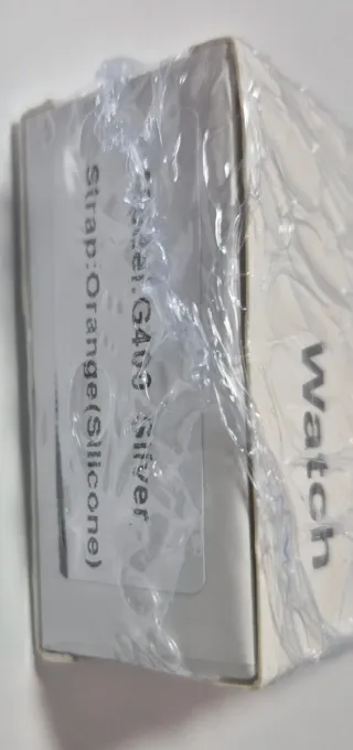 Reloj Inteligente Naranja y Plateado