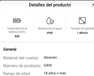 Reloj Inteligente Naranja y Plateado