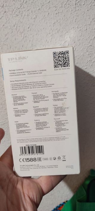 TP-Link Amplificador Señal WiFi 300Mbps