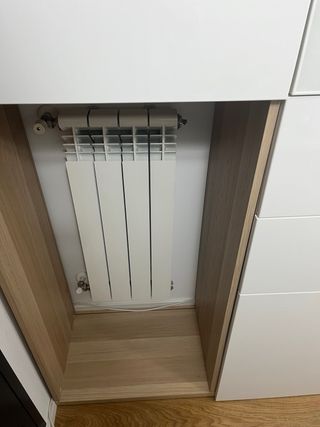 Armario/estantería Besta Ikea blanco y madera