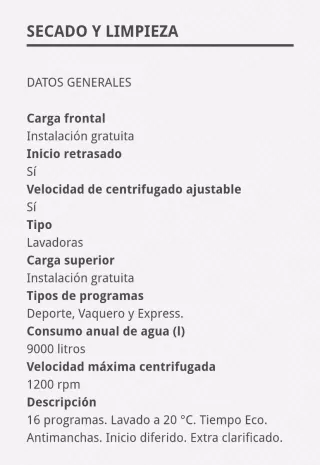 Lavadora Indesit A++