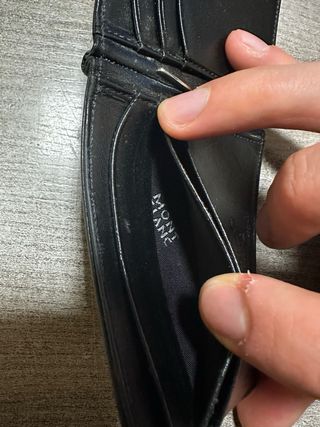 Portafoglio Montblanc Pelle Clip Nero