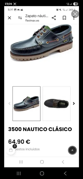 Zapatos náuticos piel Fleximax