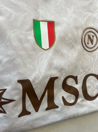 Camisa Napoli com patches scudetto