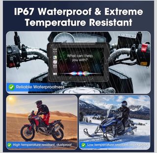 Pantalla 7 CarPlay Android Auto Moto NUEVO