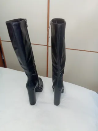 Botas tacón plataforma MIA negras