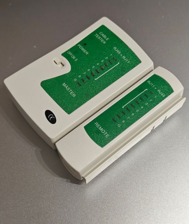 Probador de Cable de Red RJ45/RJ11 Ethernet LAN