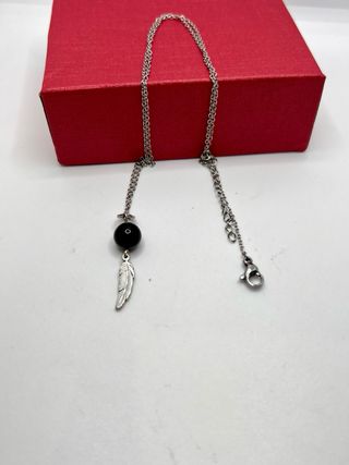 Colgantes variados Acero Pluma y mineral
