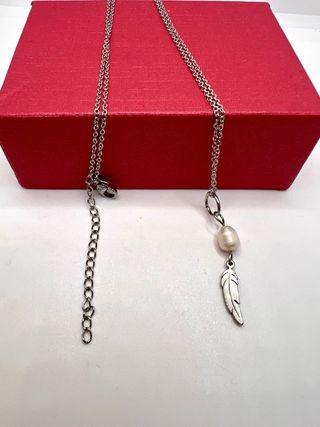 Colgantes variados Acero Pluma y mineral