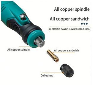 Maquetas, Mini Amoladora Inalámbrica 3.6V + Acces.