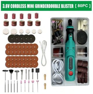 Maquetas, Mini Amoladora Inalámbrica 3.6V + Acces.