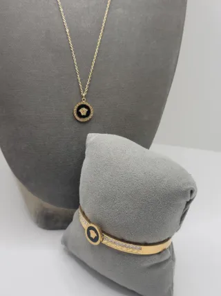 Conjunto Medusa Griega Collar y Pulsera