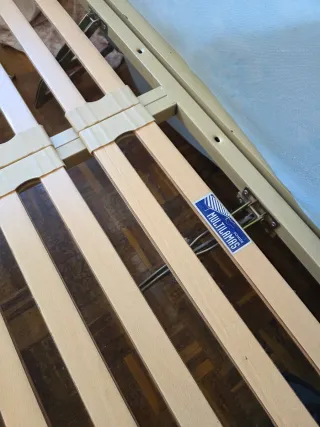 Base Cama Ortopédica Metal con colchón. 0.90x 1.80