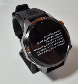 Reloj Inteligente Negro y plateado