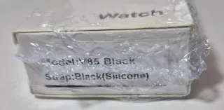 Reloj Inteligente Negro y plateado