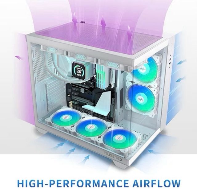 MUSETEX ATX Y6 Caja PC Blanca