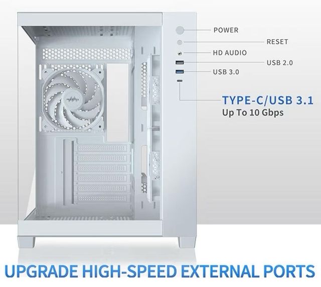 MUSETEX ATX Y6 Caja PC Blanca