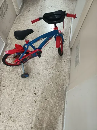 Bicicleta Spiderman Infantil Roja