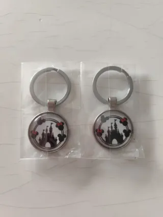 Llaveros Disney Castillo y Minnie (2 unidades)