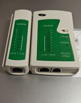 Probador de Cable de Red RJ45/RJ11 LAN telefónico