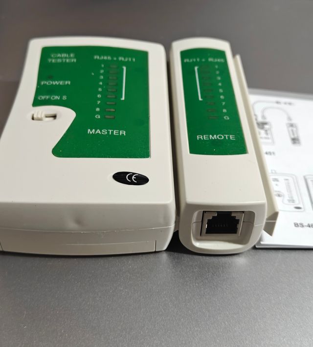 Probador de Cable de Red RJ45/RJ11 LAN telefónico