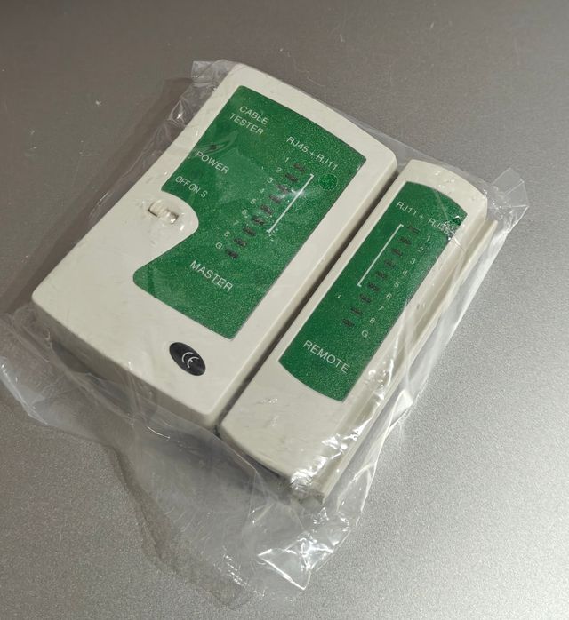 Probador de Cable de Red RJ45/RJ11 LAN telefónico