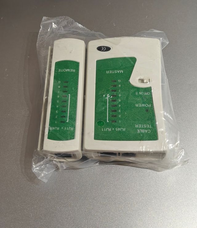 Probador de Cable de Red RJ45/RJ11 LAN telefónico